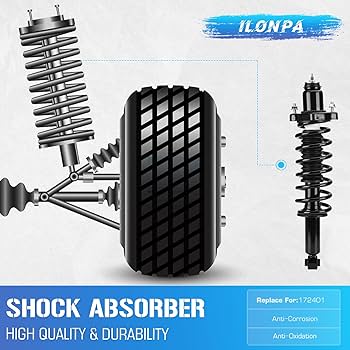 Amazon.com: Rear Struts w/Coil Springs Shock Absorbers for